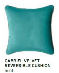 Gabriel Mint Velvet Medium Cushion 43X43Cm