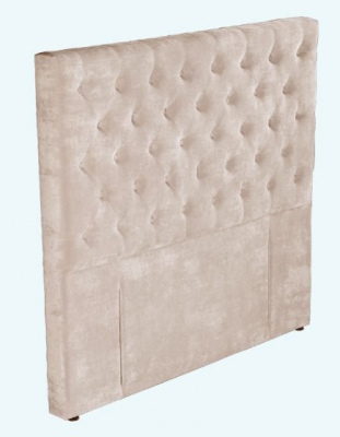 Epsom Beige Velvet Upholstered Headboard King