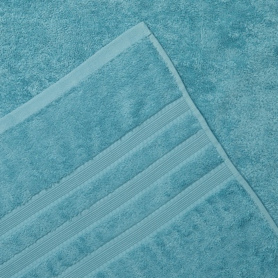 L&M 100% Cotton Low Twist Aquamarine Bath Mat