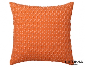 Balmain Orange Square Cushion 41X41Cm