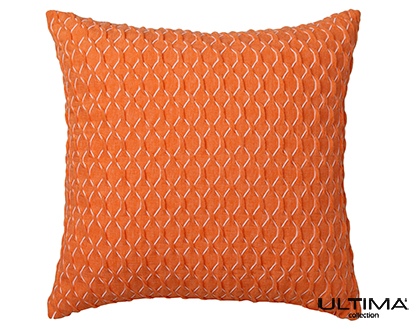 Balmain Orange Square Cushion 41X41Cm