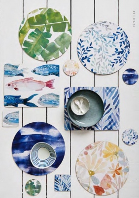 Flinders Round Placemats & Coasters Set Of 8