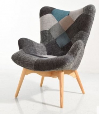 Viva Armchair Patchwork Multi Fabric Chair
