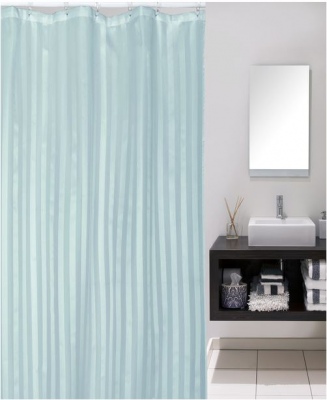 Cloud 9 Stripe Salt Spray 120X180Cm Shower Curtain