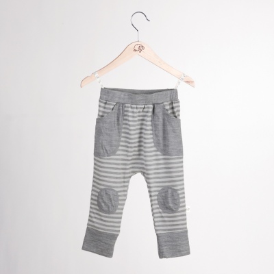 Mokopuna Merino Slouch Pants Cloudy Stripe 4