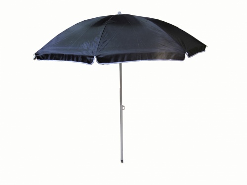 Cheerful Beach Umbrella 1.8M 22Mm Pole Black Fabri