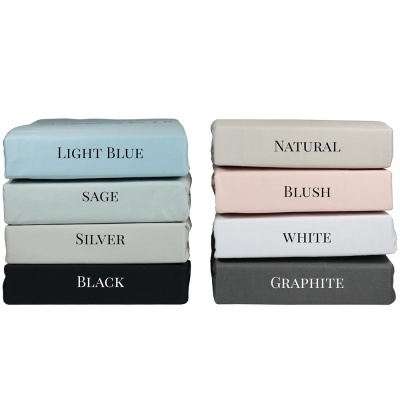 Top Drawer 300Tc Single Light Blue Sheet Set